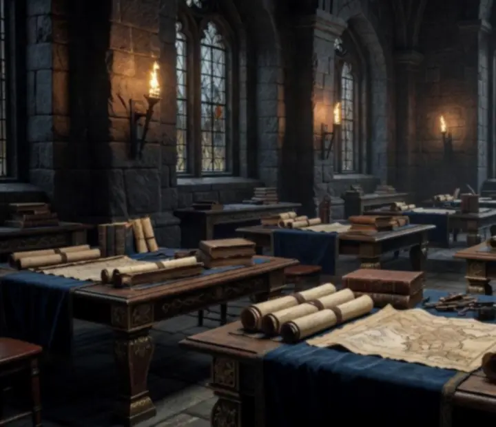 Sötét kőfalas erődítmények, lángok és Westeros ihlette stratégiai térkép Game of Thrones: Dragonfire hangulatával